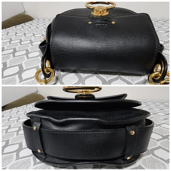 CHLOÉ Tess Shoulder Bag Black - Picture 8 of 11